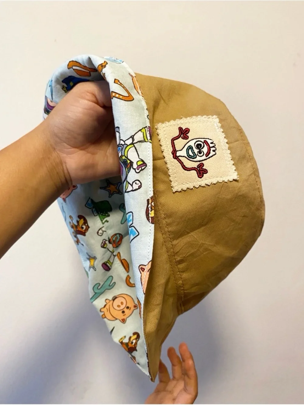 Toy Story Forky Tan Reversible Kids Bucket Hat
